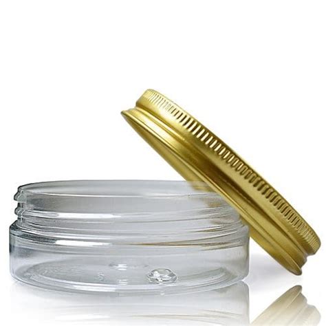 Ml Wide Neck Screw Top Jar With Gold Cap Ampulla Ltd