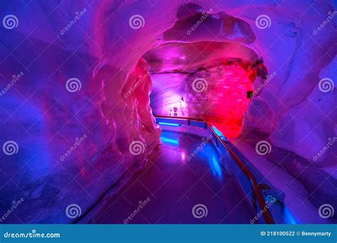 Glacier Cave of Titlis in Switzerland Stock Photo - Image of bern ...