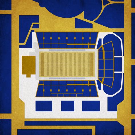 Skelly Field At H A Chapman Stadium Map Art By City Prints The Map Shop