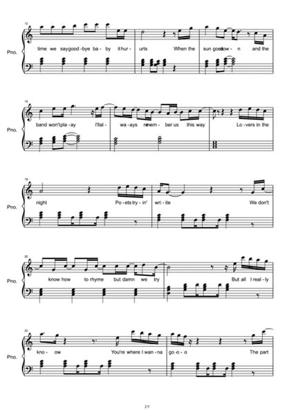 Always Remember Us This Way By Lady Gaga Piano Solo Digital Sheet Music Sheet Music Plus