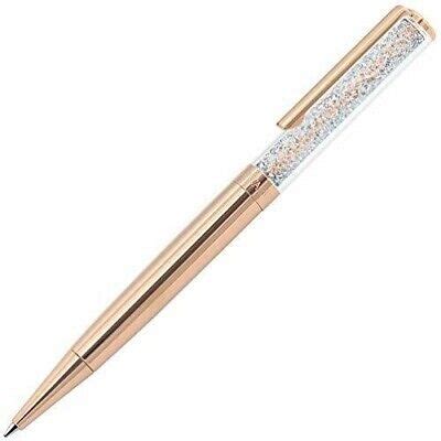 Swarovski 5224390 Crystalline Ballpoint Pen Rose Gold Crystals Velvet