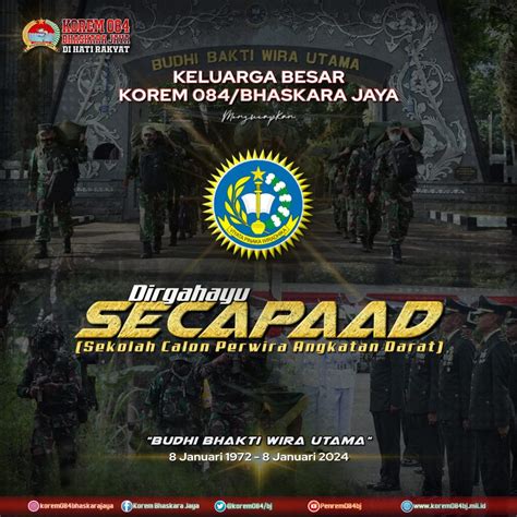 Drigahayu SECAPA TNI AD KOREM 084 BHASKARA JAYA