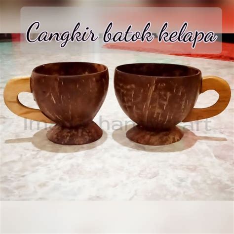 Jual Gelas Cangkir Batok Kelapa Cangkir Kopi Batok Kelapa Shopee