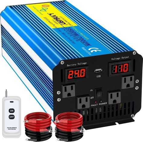 Amazon Yinleader Watt Pure Sine Wave Power Inverter V Dc To