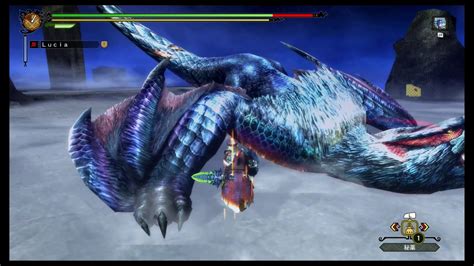 【mh3g Hd】月迅竜ナルガクルガ希少種2400頭狩猟記念 不可視の迅竜 片手剣 オトモ無しソロ 下位防具・上位武器 Youtube