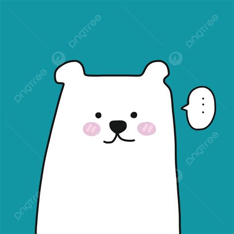 White Bear Cartoon Vector Illustration Design North Snow Vector, Bear Clipart, Snow Clipart ...