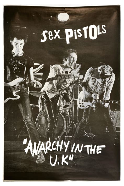 At Auction Advertising Poster Sex Pistols Anarchy In The Uk Punk Rock Music