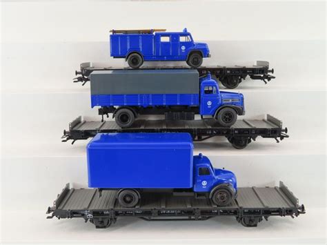 Märklin H0 48724 Freight Carriage 3 Piece Flat Car Catawiki