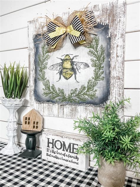 Easy Diy Bumble Bee Farmhouse Home Decor Easy Diy Decor Idea Bee