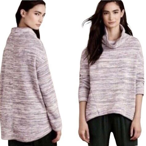 ANTHROPOLOGIE Saturday Sunday Hilo Funnel Neck Pullover Cowl Neck