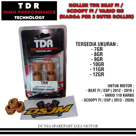 Jual Harga Per Butir Roller Tdr Beat Fi Esp Scoopy Fi Vario