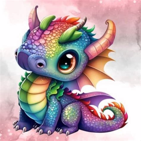 Cute Rainbow Dragon Sublimation Clipart Graphic By Cat Lady · Creative