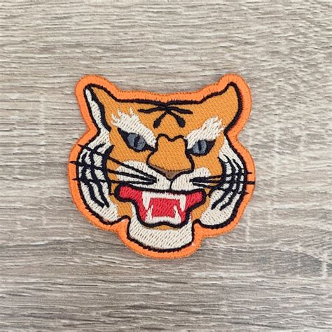 Iron On Patches Tiger Etsy