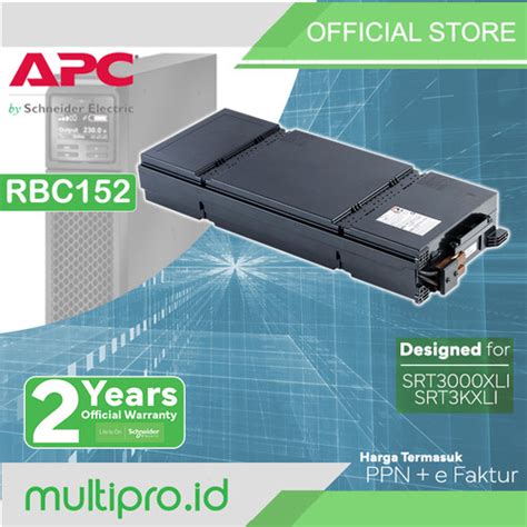 Promo Battery Ups Apc Srt3000xli Srt3000rmxli Rbc152 Cicil 0 3x Jakarta Utara Multiproid