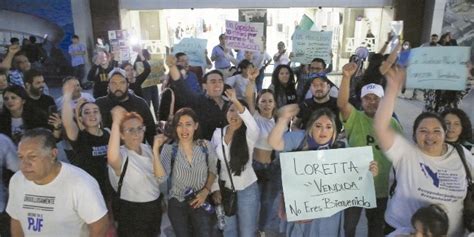 Poder Judicial Protestan Trabajadores Del Pj En Visita De Ministra