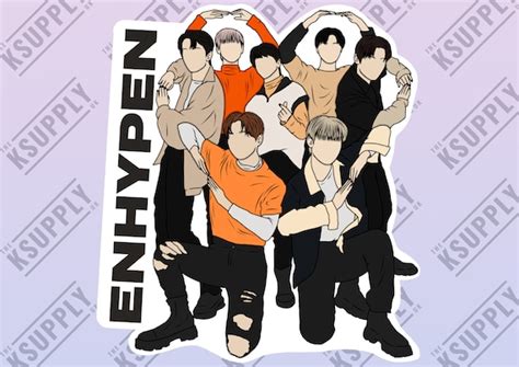 ENHYPEN High Quality Stickers KPOP Heeseung Jay Jake Etsy