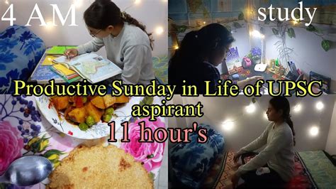 Productive Sunday In Life Of Upsc Aspirant Upsc Aspirant Study Vlog