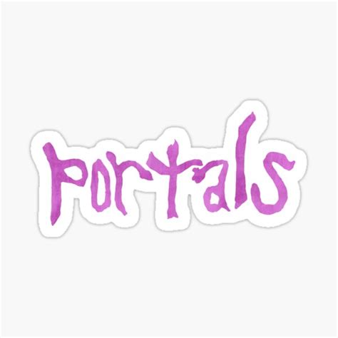 Portals Writing Sticker For Sale By Jainachandler Redbubble