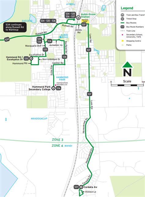 Transperth Bus Route From Mandurah Stn To Pinjarra Australia