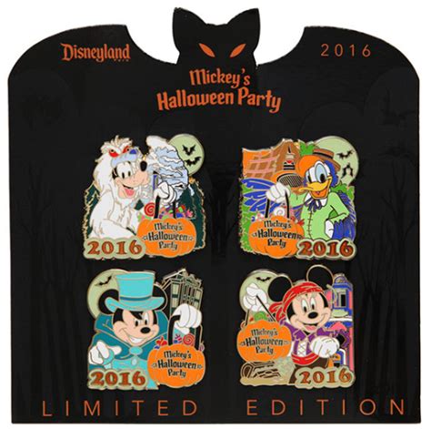 Mickeys Halloween Party 2016 Pin Set Mickey Halloween Party Halloween