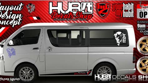 How To Create PERSONALIZED CUSTOMIZED STICKER For Toyota HIACE Vid 03