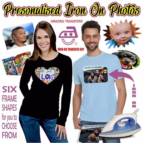 Personalised Iron On Photo Image Transfer Iron On Transfer Guy