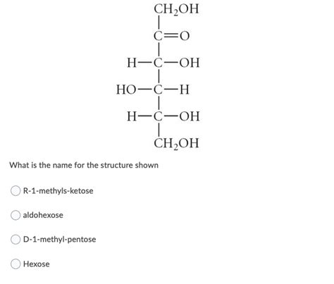 Solved Ch H C Oh Hcoh H C Oh Ch Oh In The Diagram Shown Chegg