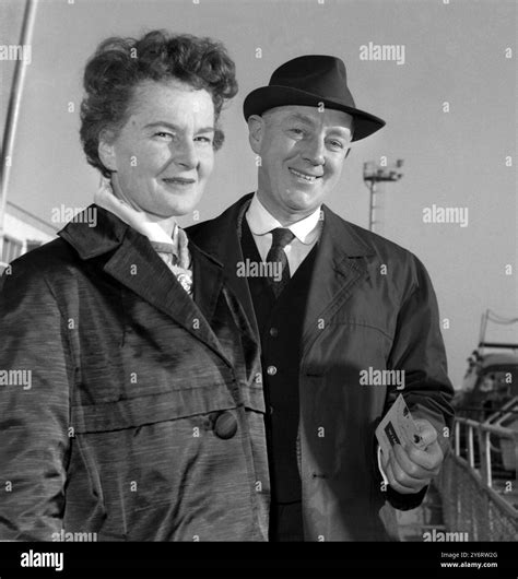 14 February 1962 Actor Sir Alec Guinness With His Wife At London