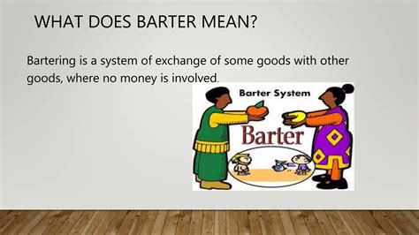 Barter System Ppt