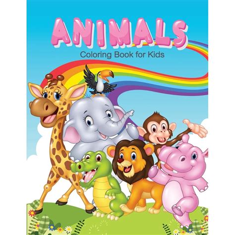 Animals Coloring Book for Kids : Children Activity Books for Kids Ages 2-4, 4-8, Boys, Girls ...