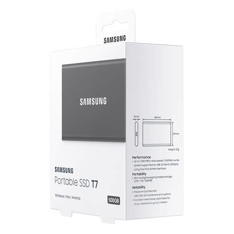 Buy Samsung T Gb Usb Solid State Drive Uasp Mode Mu Pc T