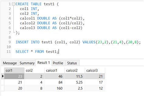 Mysql Generated Column Big Data And Sql