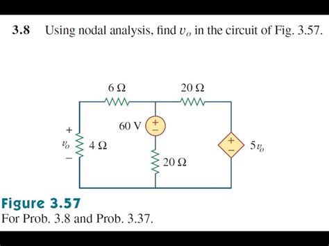 Find Vo In The Circuit Below Using Nodal Analysis