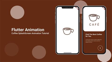 Flutter Tutorial Coffee App Splash Screen Animation Lottie Youtube