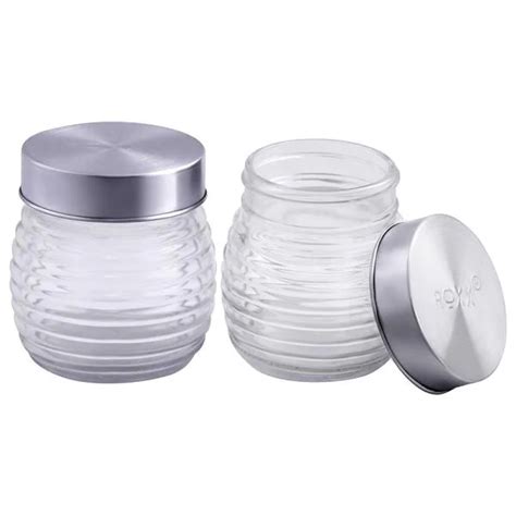 Roxx Arcadia Glass Jar 200 Ml Set Of 2 JioMart