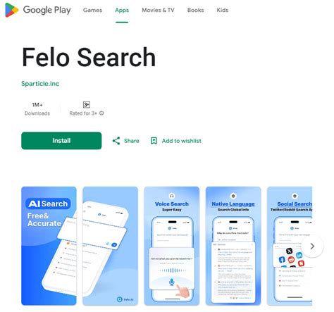 Скачать приложение Felo AI Search для Android APK Felo Search Blog