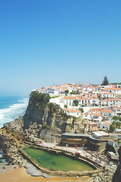 Portugal Azenhas Do Mar Meer Kostenloses Foto Auf Pixabay Pixabay