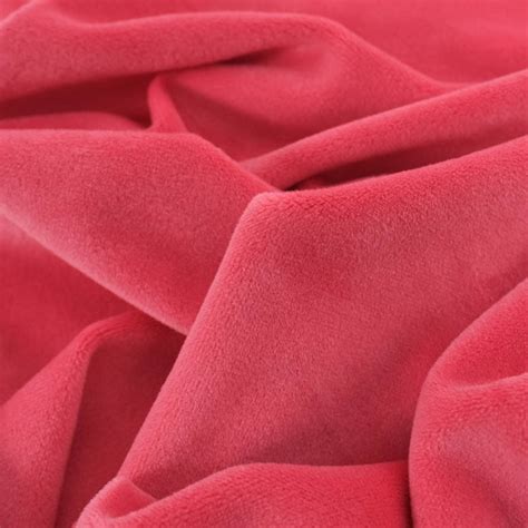 Tissu Velours Stretch Rose Oeko Tex Mercerine