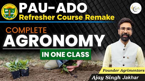 Punjab ADO Marathon Class 2024 Complete Agronomy PPSC ADO 2024