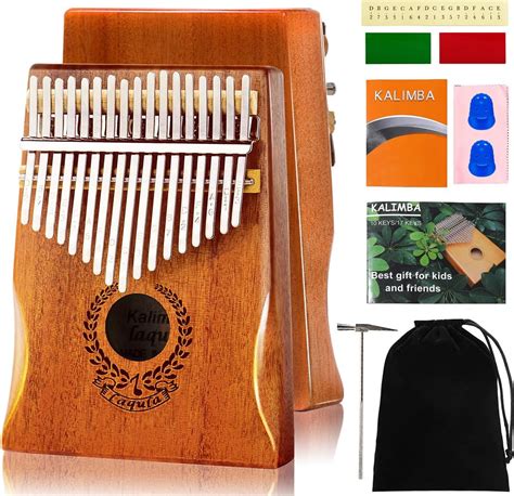 Kalimba 17 Clés Pouce Piano à Doigts Portable Mbira Sanza Instrument