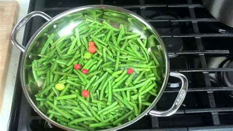 French Beans With Leftover Caribbean Stewed Pork Youtube