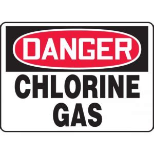 Buy Accuform Mchl Va Aluminum Osha Sign Danger Chlorine Gas Mega