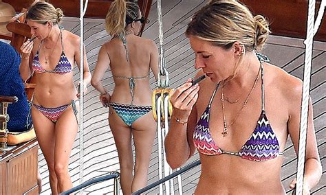 Sienna Miller Shows Off Her Toned Figure In Skimpy Bikini In Portofino