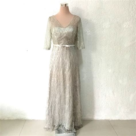 Ash Green Gown Muted Green Gown Olive Green Gown Sparkly Gown Long Gown