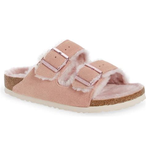 Birkenstocks Shearling Sandals Now Come In A Gorgeous Rose Color