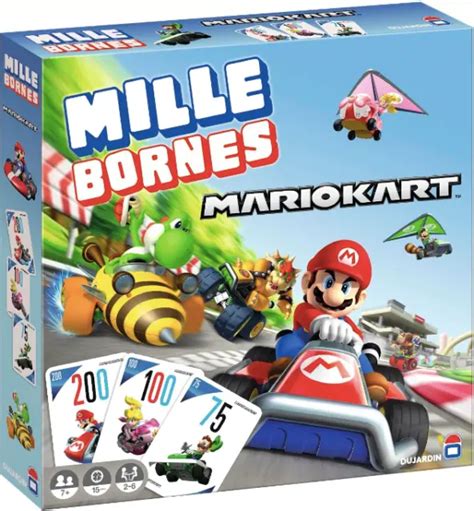 Mille Bornes Mario Kart Jeu De Soci T Familial Atteignez Bornes