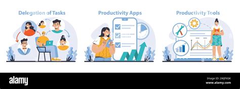 Productivity Boosting Set Workflow Distribution And Digital Solutions