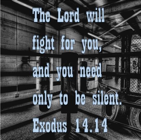 The Lord Will Fight For You And You Need Only To Be Silent Exodus 14