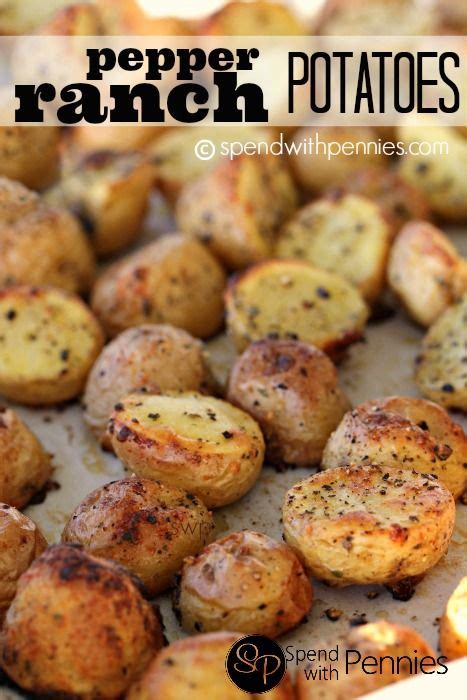 Pepper Ranch Roasted Potatoes Spend With Pennies Recipes Stuffed