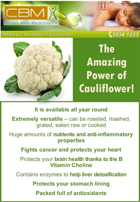 The Amazing Benefits Of Cauliflower Correct Body Maintenance